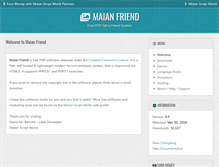 Tablet Screenshot of maianfriend.com